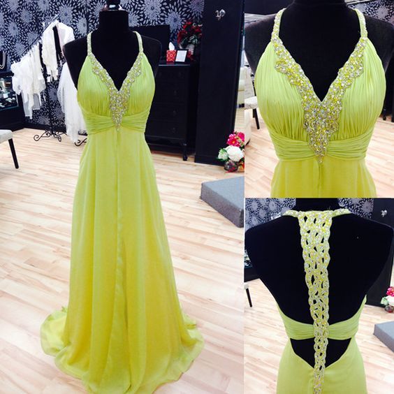 lemon evening gowns