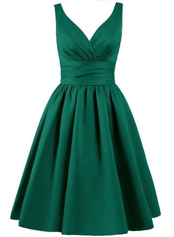 plunging pleated satin ball gown with bow