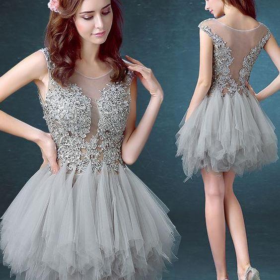Uch0039, Scoop Homecoming Dress,Cute Homecoming Dress, Unique
