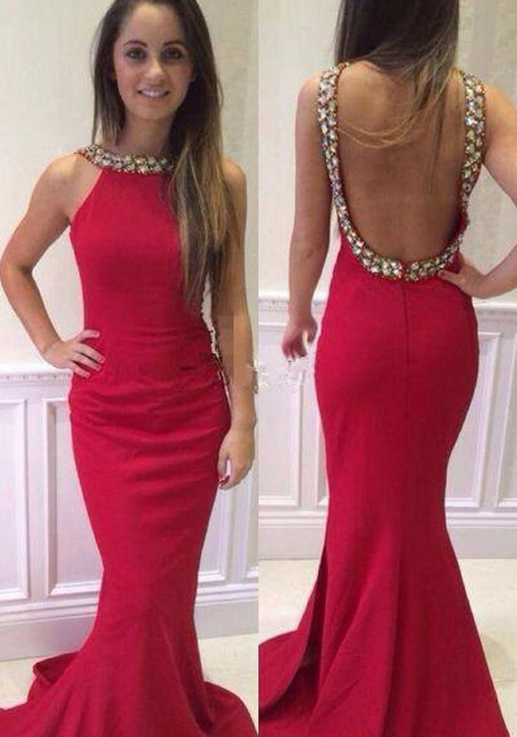 Tight Halter Top Prom Dresses