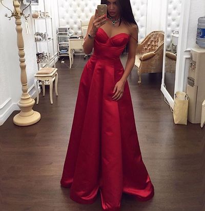 Upd0095, Gorgeous Red, Long Prom Dress, Sexy, Spaghetti Straps Prom ...